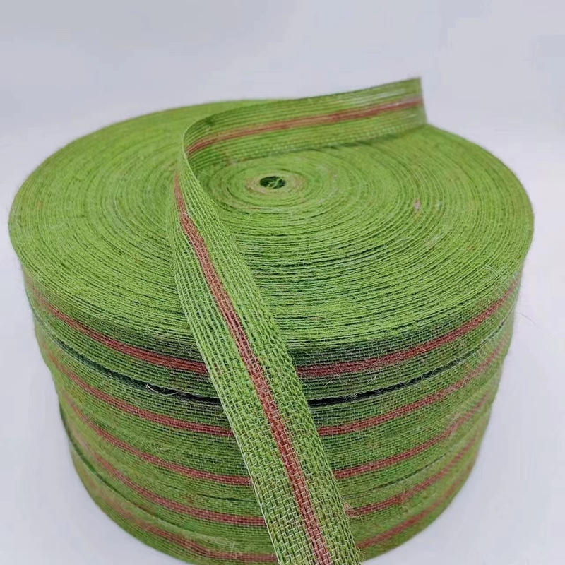 Size Customized Jute Woven Ribbons Eco-Friendly Choice for Garment and Home Textile