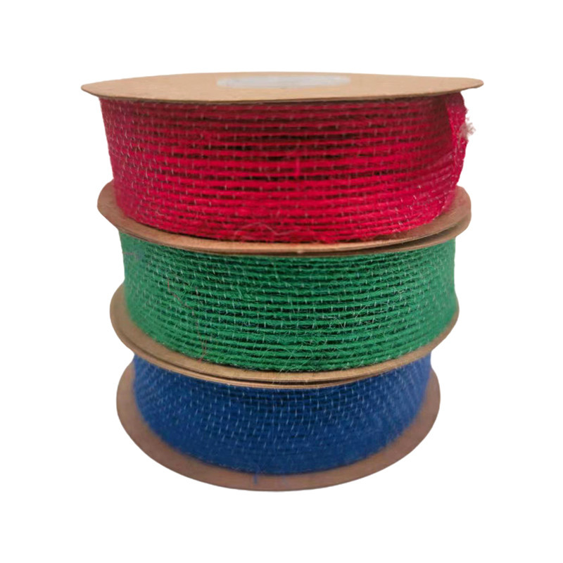 1mm Thickness Red Green Blue Belt Roller Nylon Jute Ribbon Webbing For Bag Strap