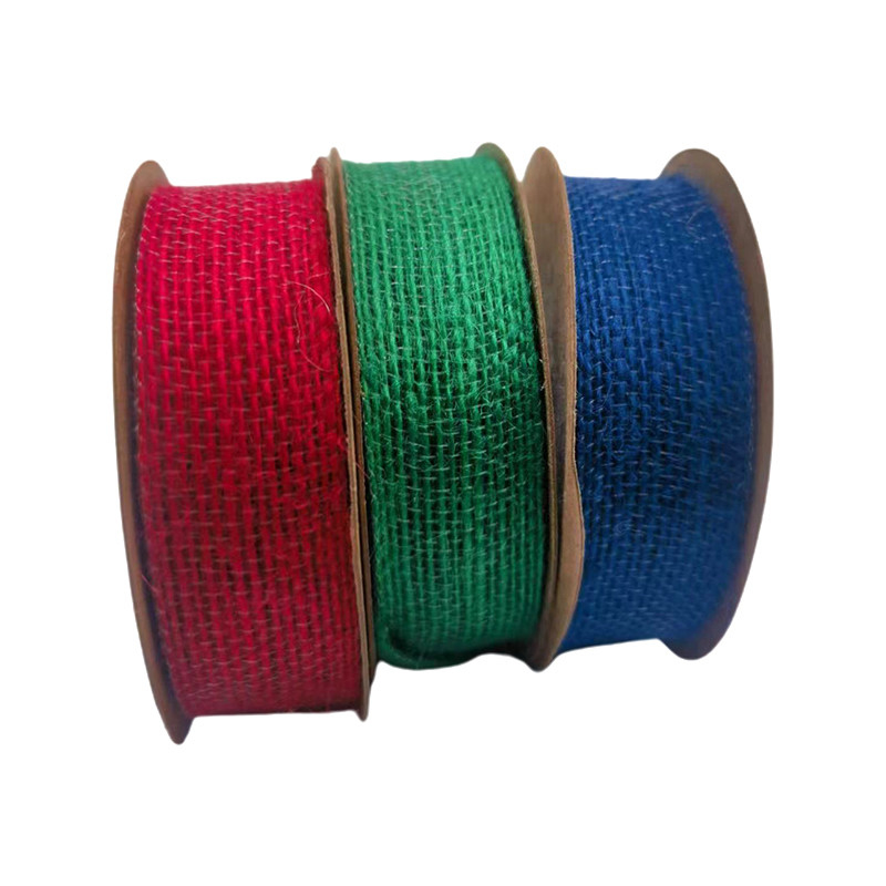 1mm Thickness Red Green Blue Belt Roller Nylon Jute Ribbon Webbing For Bag Strap