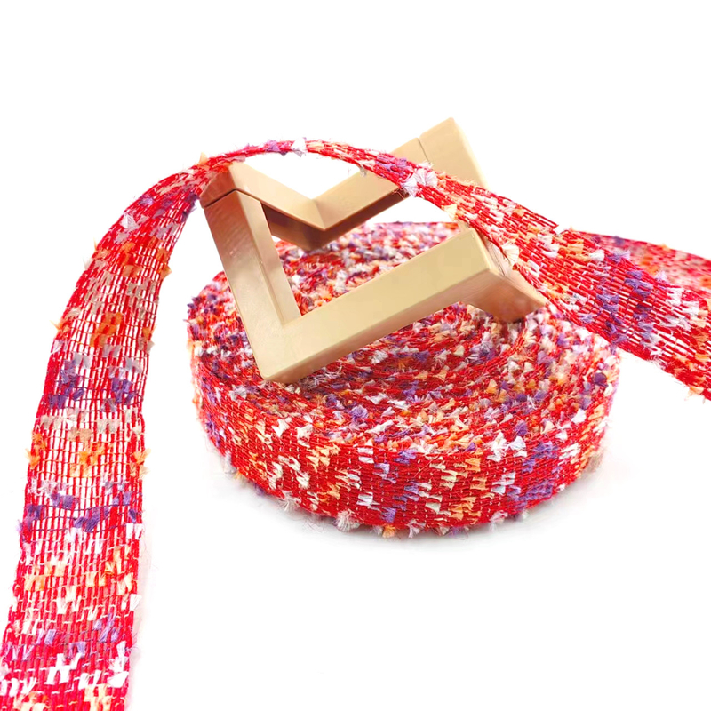 Red Jute Burlap Fabric Ribbon Braided String Ribbon for Wedding and Party Decorations
