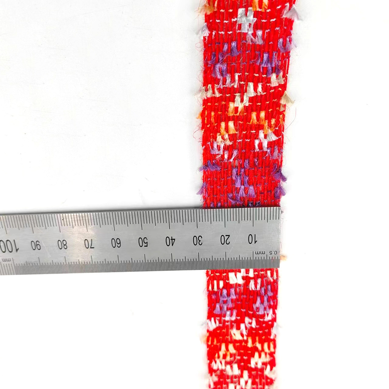 Red Jute Burlap Fabric Ribbon Braided String Ribbon for Wedding and Party Decorations