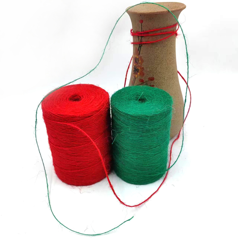 1mm Colorful Jute Twine Roll Durable Jute String Rope for Card Gift Packaging