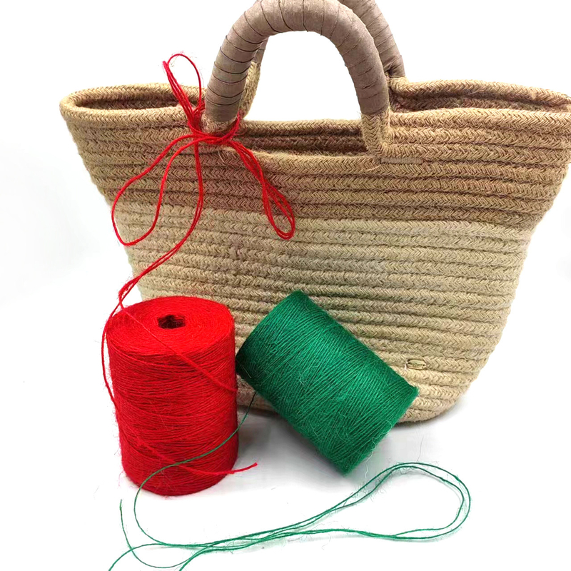 1mm Colorful Jute Twine Roll Durable Jute String Rope for Card Gift Packaging