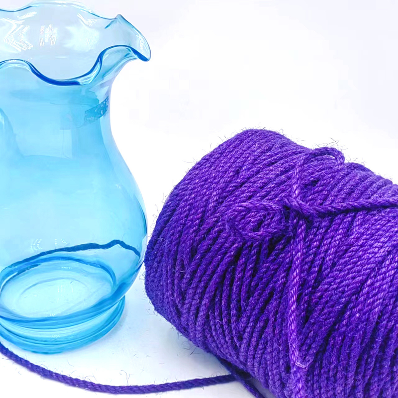 4.5mm Purple Craft Jute Rope Roll Twisted Jute Twine Hemp String for Gift Wrapping