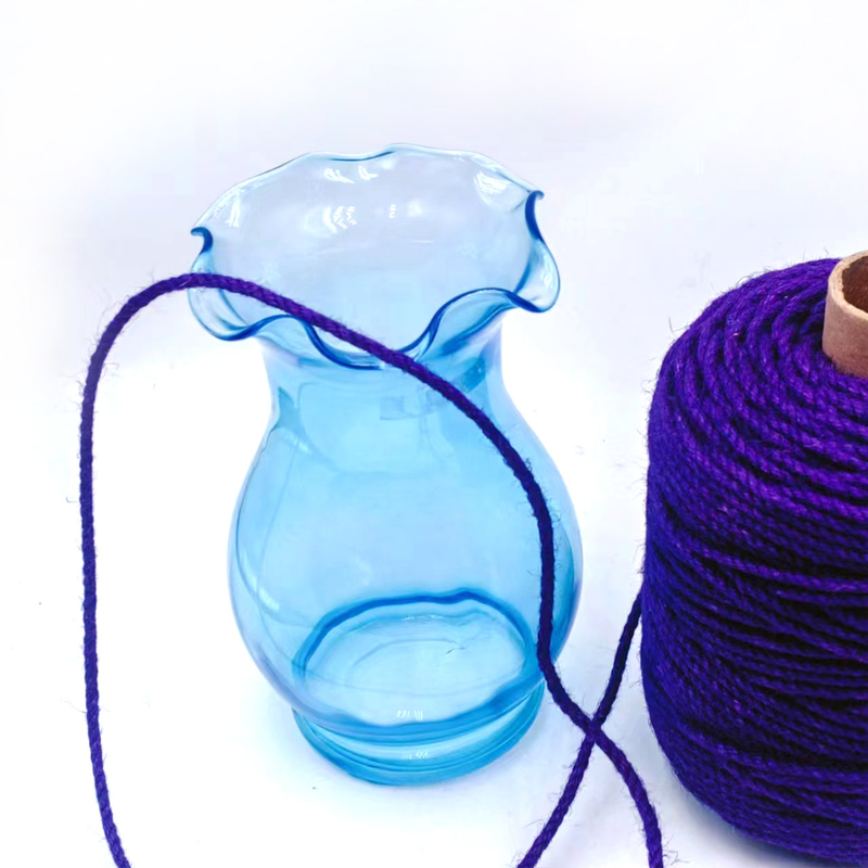 4.5mm Purple Craft Jute Rope Roll Twisted Jute Twine Hemp String for Gift Wrapping
