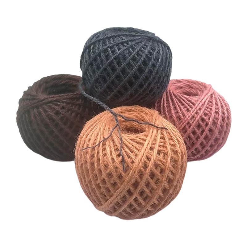 Color Jute Thread Ball Braided Rope Classic Combed Mercerized Silk Jute Rope for Shoes