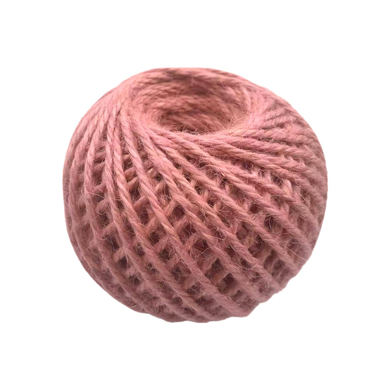 Color Jute Thread Ball Braided Rope Classic Combed Mercerized Silk Jute Rope for Shoes