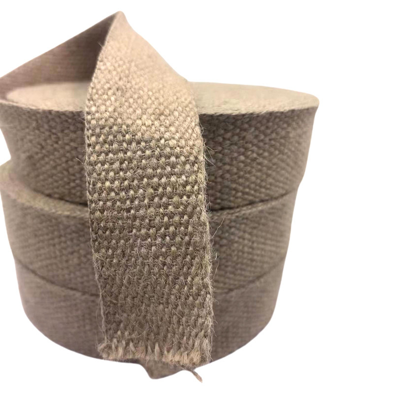 4 Cm Custom Size 1.5mm Thick Pure Jute Webbing for in Garment Manufacturing