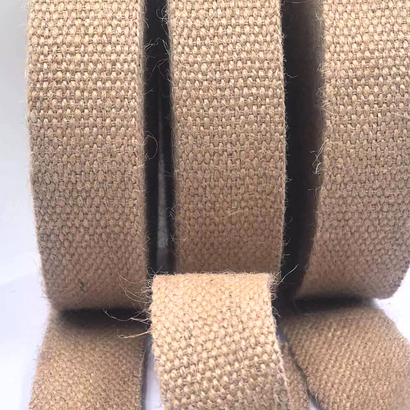4 Cm Custom Size 1.5mm Thick Pure Jute Webbing for in Garment Manufacturing