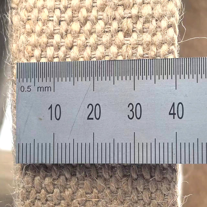4 Cm Custom Size 1.5mm Thick Pure Jute Webbing for in Garment Manufacturing
