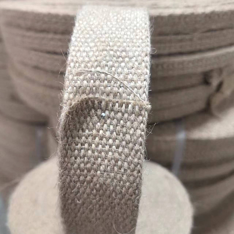 4 Cm Custom Size 1.5mm Thick Pure Jute Webbing for in Garment Manufacturing