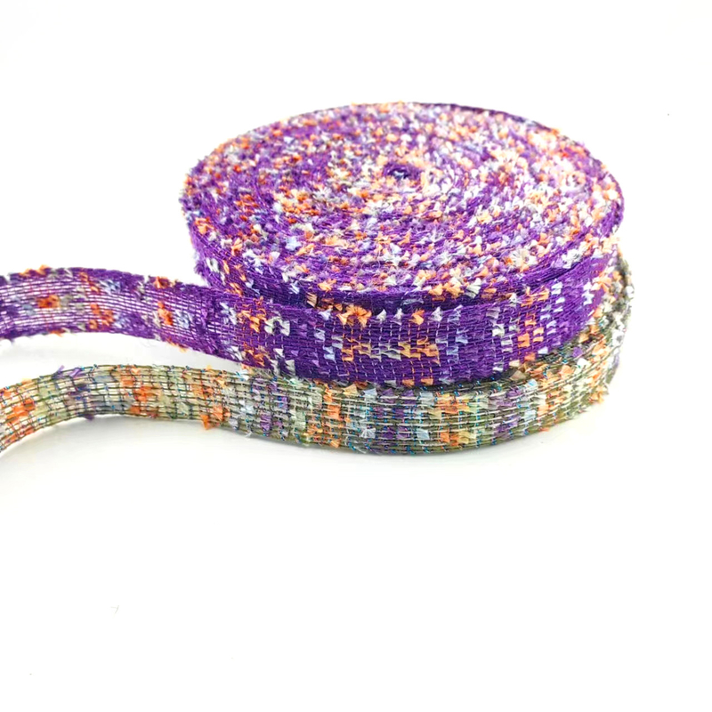 Handmade Diy Hair Accessories Bow Ribbon Floating Flowers Superior 100% Jute Material