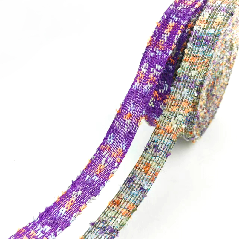 Handmade Diy Hair Accessories Bow Ribbon Floating Flowers Superior 100% Jute Material