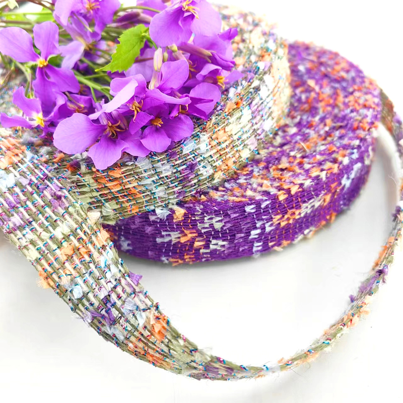 Handmade Diy Hair Accessories Bow Ribbon Floating Flowers Superior 100% Jute Material