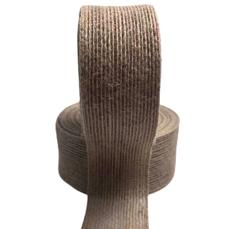 80% Jute 20% Polyester Ribbon 10*10*4cm Webbing for Sustainable and Gift Decoration