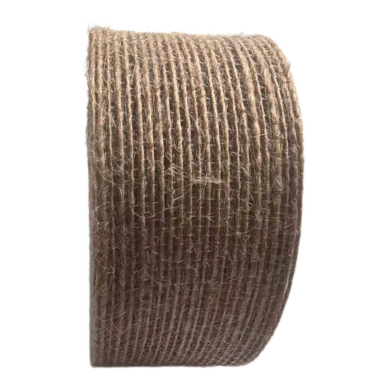 80% Jute 20% Polyester Ribbon 10*10*4cm Webbing for Sustainable and Gift Decoration