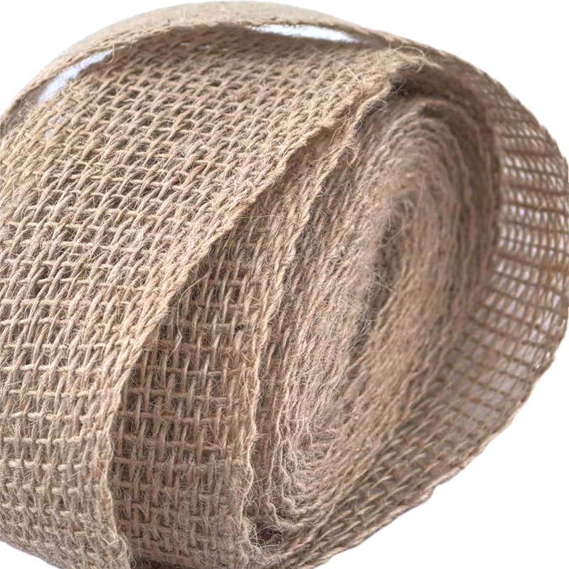 Sustainable 100% Jute Clothing Accessories Webbing Belt Woven Edge Jute Webbing for 2024