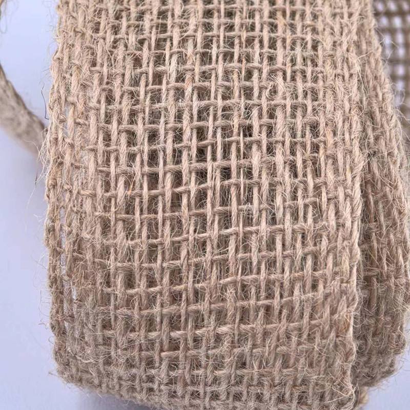 Sustainable 100% Jute Clothing Accessories Webbing Belt Woven Edge Jute Webbing for 2024