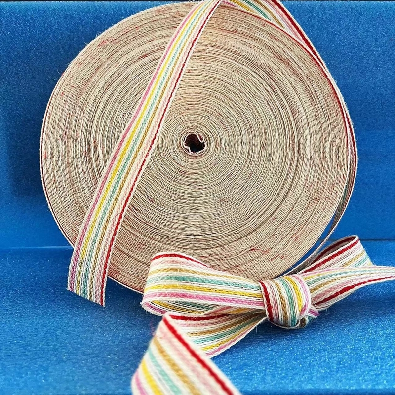 Seven-Color Hemp Ribbon Width Customized Width for Customizable and Multi-Purpose