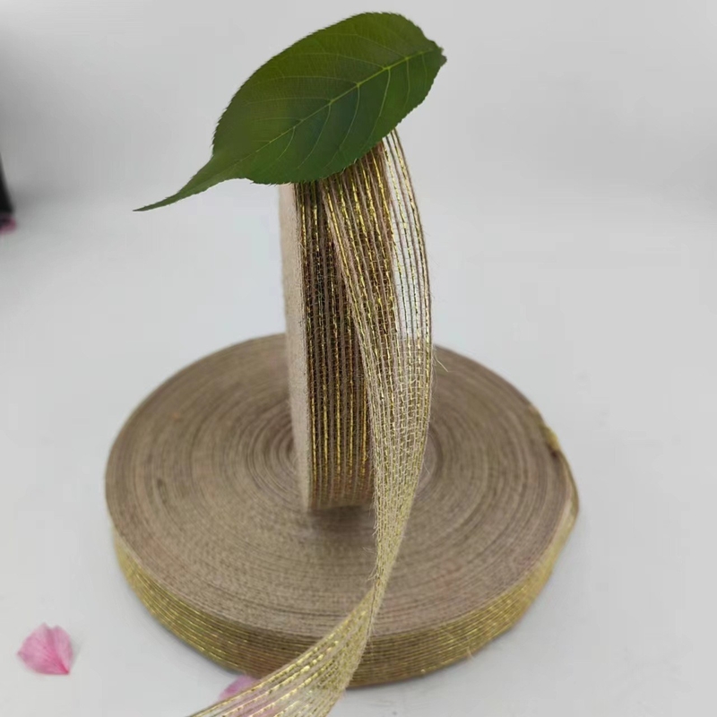 DIY Jute Ribbon with 25mm Hemp Jute Webbing Simple Style Burlap Fish Silk Ribbon