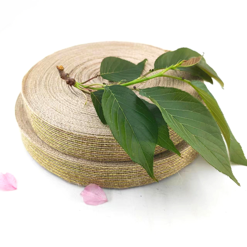 DIY Jute Ribbon with 25mm Hemp Jute Webbing Simple Style Burlap Fish Silk Ribbon