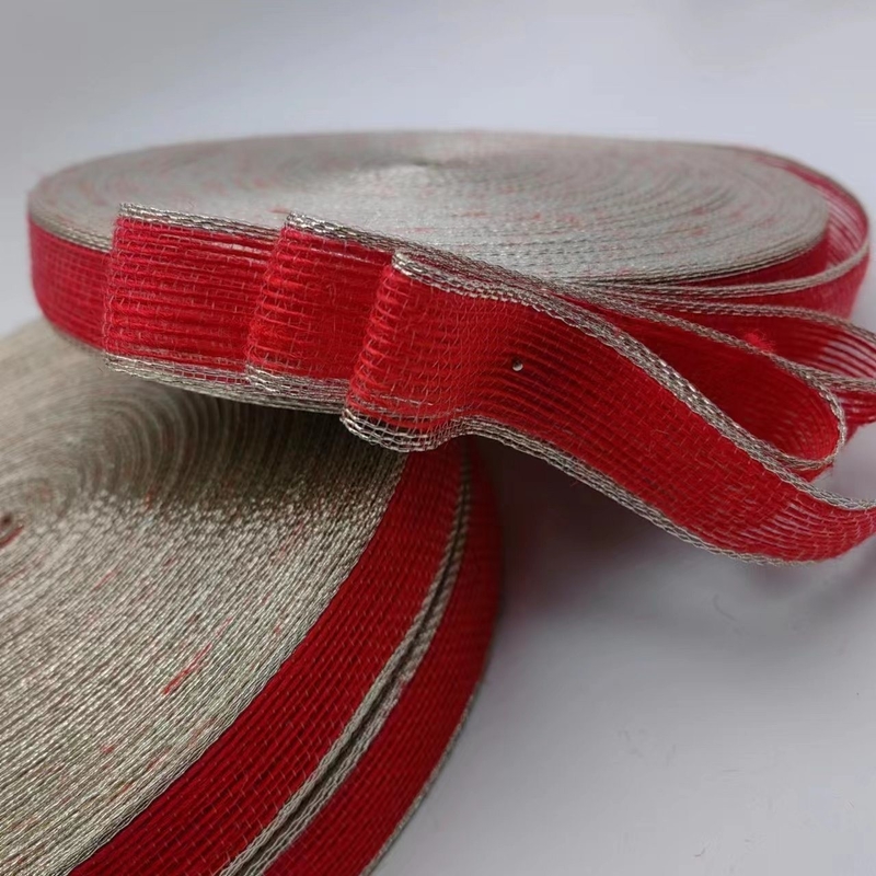 Colorful Edge Fishing Thread Jute Ribbon Curtain Hook Fabric Ribbon for Bag Belt