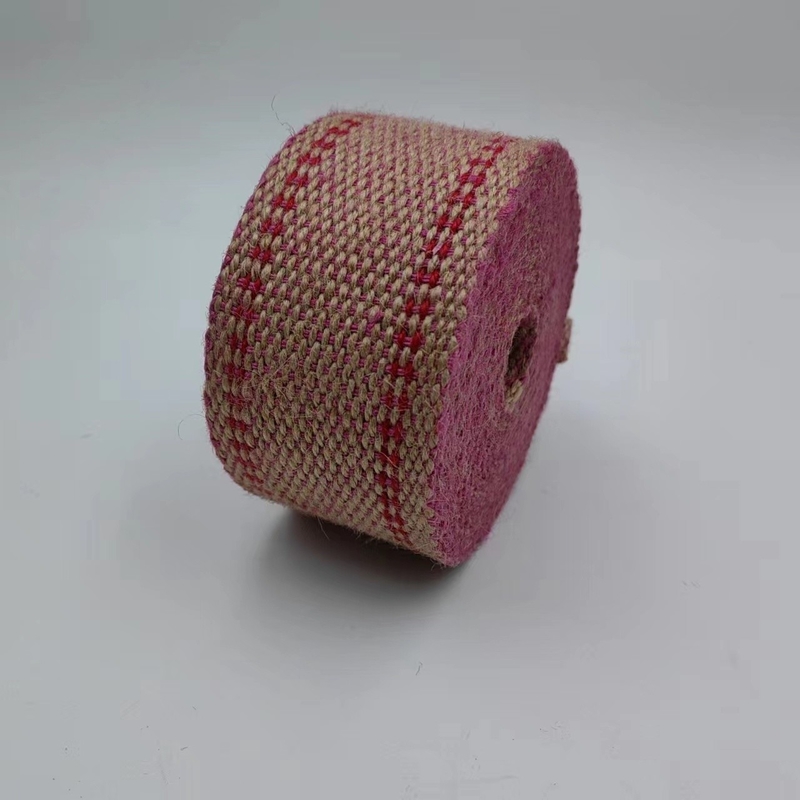Manufacturers Customized Jute Webbing Double Color Backpack Strap with Custom Colors