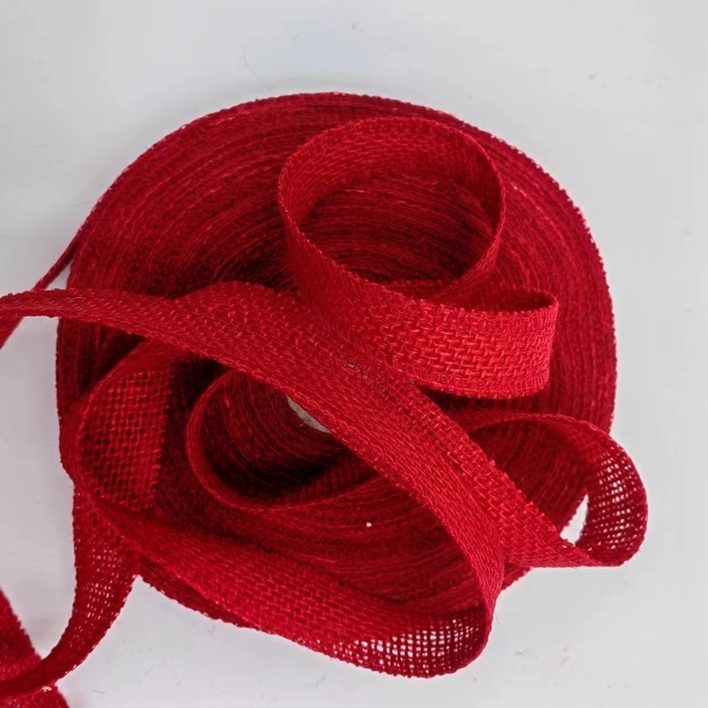 Customization of Red Jute Ribbon Clothing Accessories with 7 Days Sample Order Support