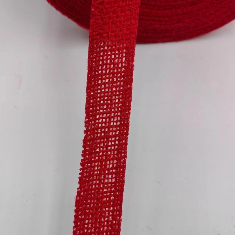 Customization of Red Jute Ribbon Clothing Accessories with 7 Days Sample Order Support