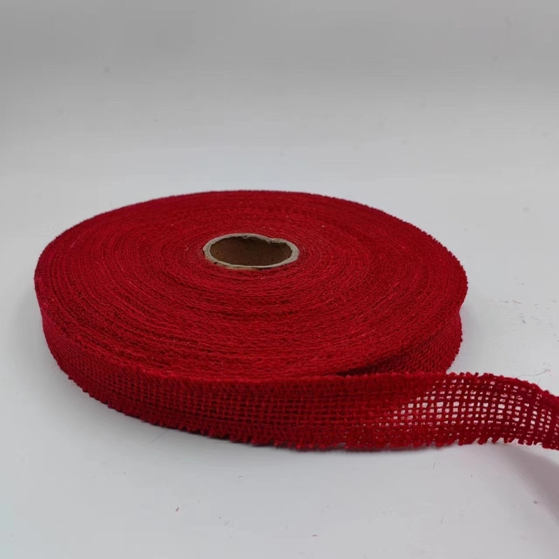 Customization of Red Jute Ribbon Clothing Accessories with 7 Days Sample Order Support