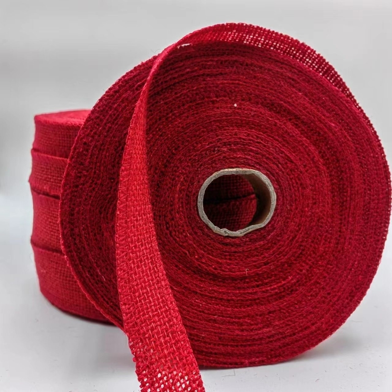 Customization of Red Jute Ribbon Clothing Accessories with 7 Days Sample Order Support