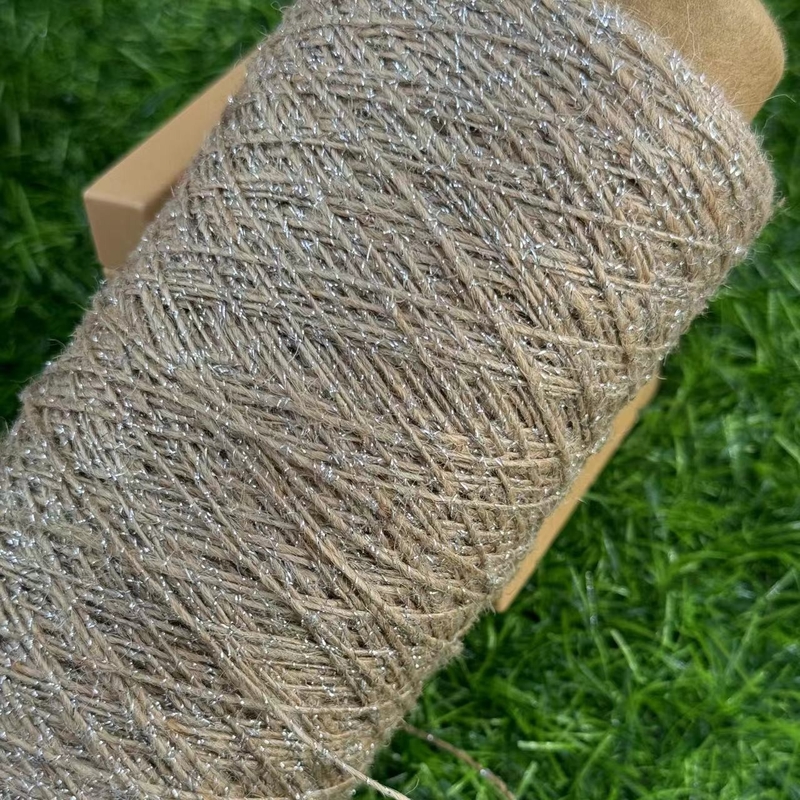Retro Hand Lighting with Jute Rope and Gold Wire A Classic Addition to Your Space