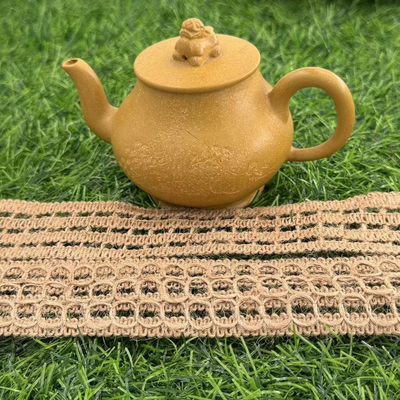 Sustainable jute lace ribbon the perfect finishing touch for home decoration