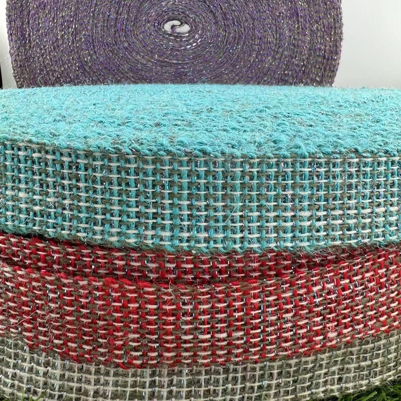 Eco-friendly Jute Colored Ribbon for Home Decor 30 Years Experience Customizable Width