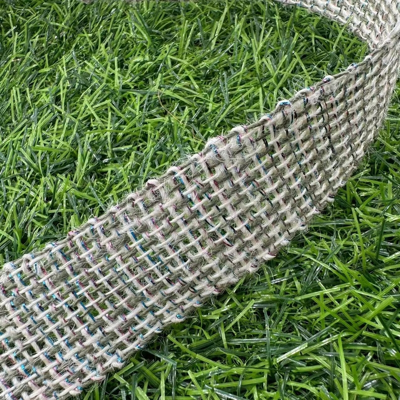 Eco-friendly Jute Colored Ribbon for Home Decor 30 Years Experience Customizable Width