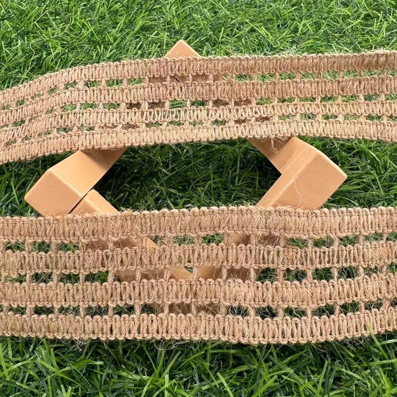 70% Jute 30% Polyester Eco-friendly Decorative Ribbon for Produced by Degradable Jute