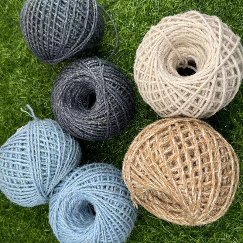 Pure Natural Color Jute Rope Customized Eco-friendly Protection and Gift Decoration