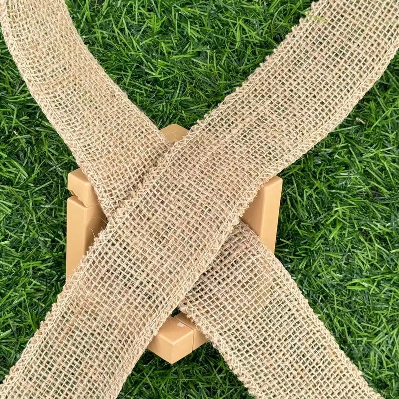 Comfortable Jute Mesh Ribbon for Sustainable Home Decor Natural and Eco-friendly